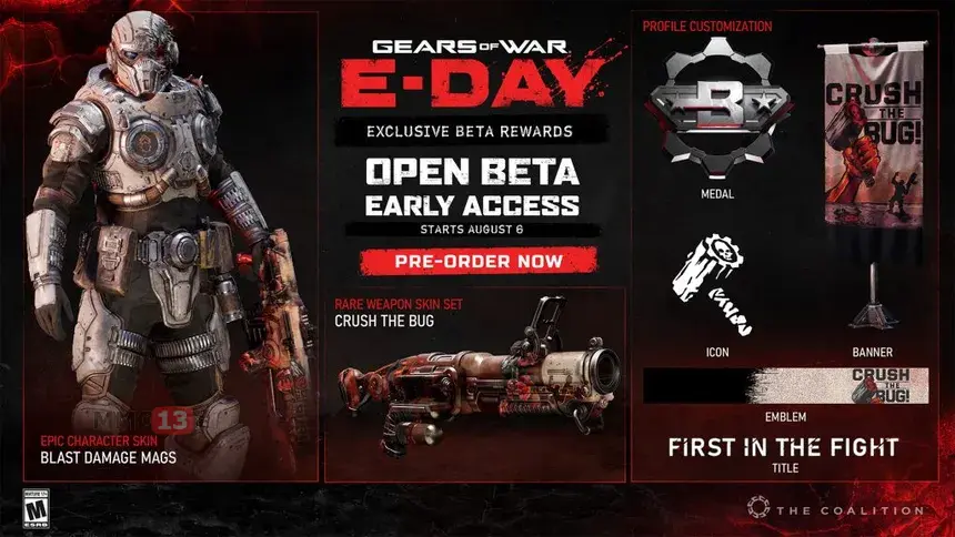 Раскрыты подробности открытого бета-тестирования Gears of War: E-Day