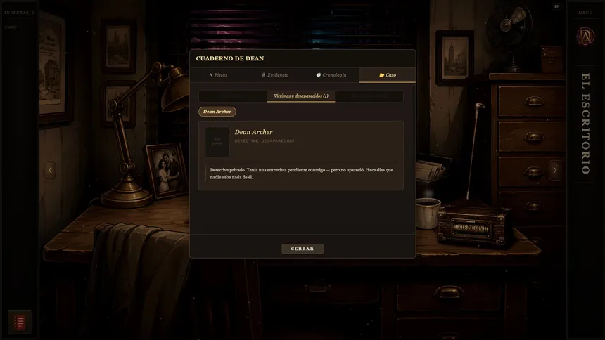 Скриншот 8 к игре Historias de Dean Archer: El Detective Desaparecido