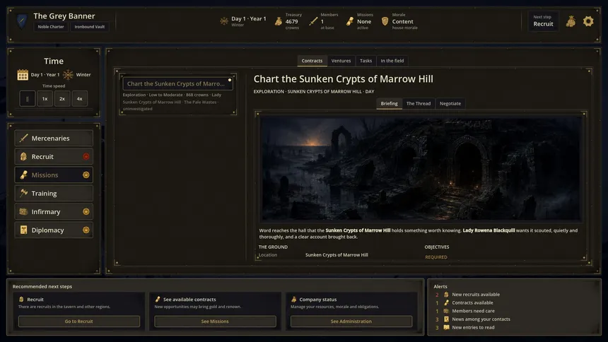 Скриншот 7 к игре Mercenary Guild Manager