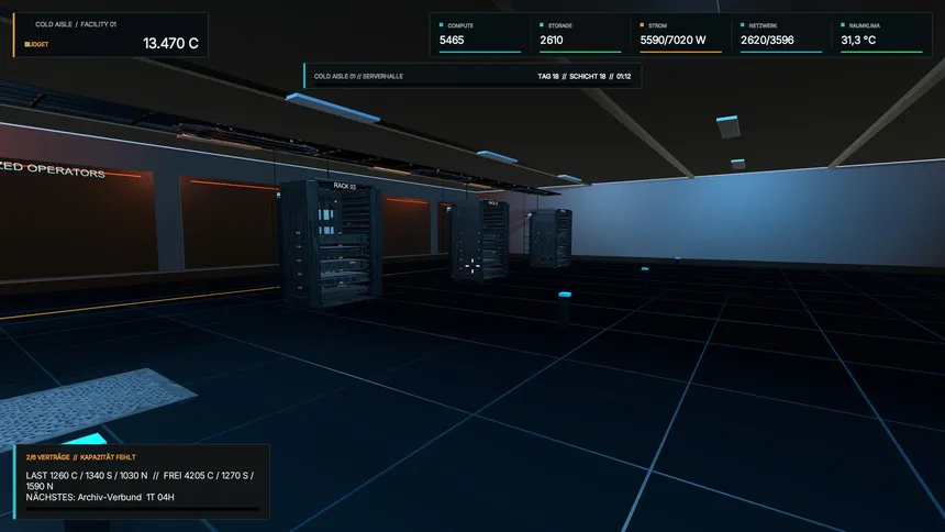 Скриншот 7 к игре COLD AISLE: Data Center Tycoon