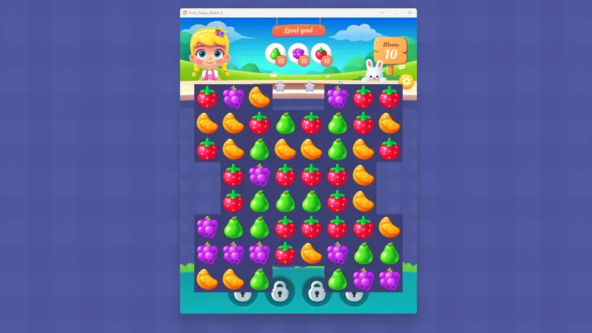 Скриншот 5 к игре Fruit Swipe Match 3
