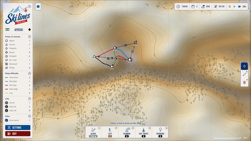 Скриншот 6 к игре Ski Lines: Карта трасс