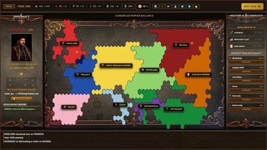 Скриншот 6 к игре Crowns of Medieval Europe