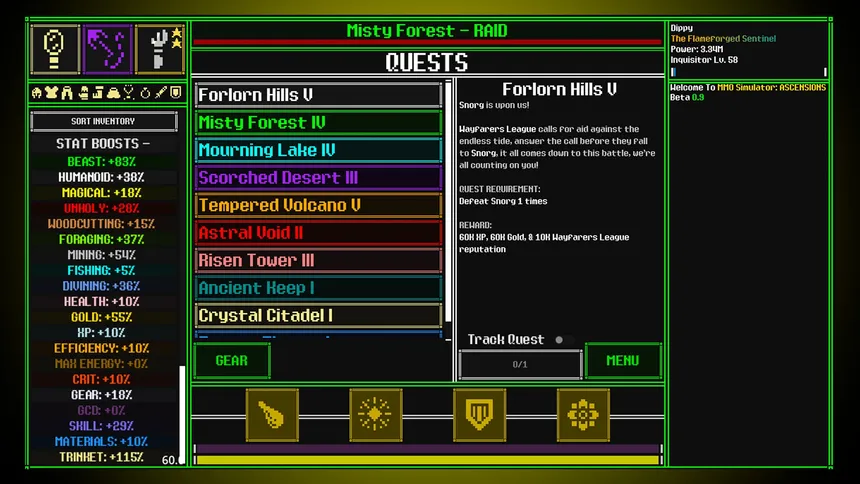 Скриншот 5 к игре MMO Simulator: ASCENSIONS
