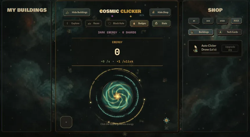Скриншот 6 к игре Cosmic Clicker