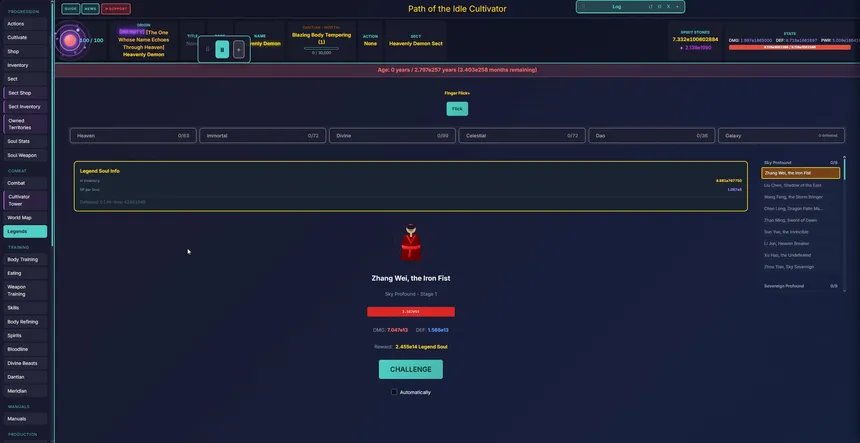 Скриншот 7 к игре Path of the idle cultivator