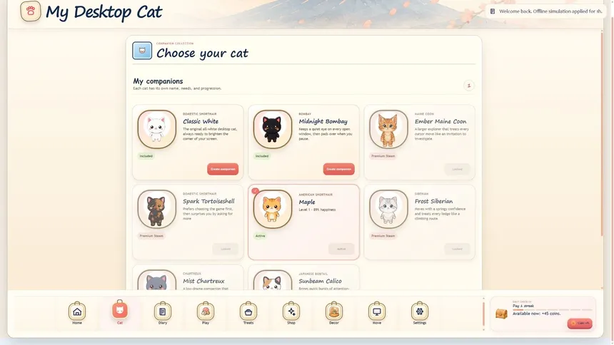 Скриншот 6 к игре My Desktop Cat