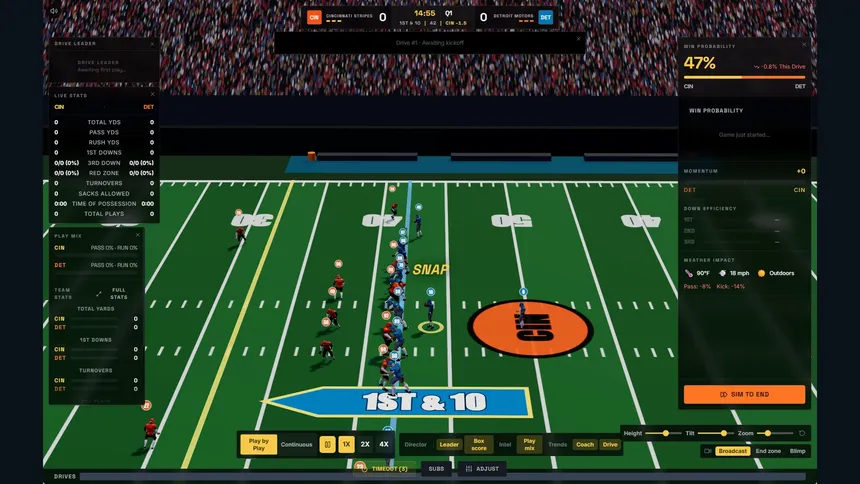 Скриншот 5 к игре Gridiron Manager 2026