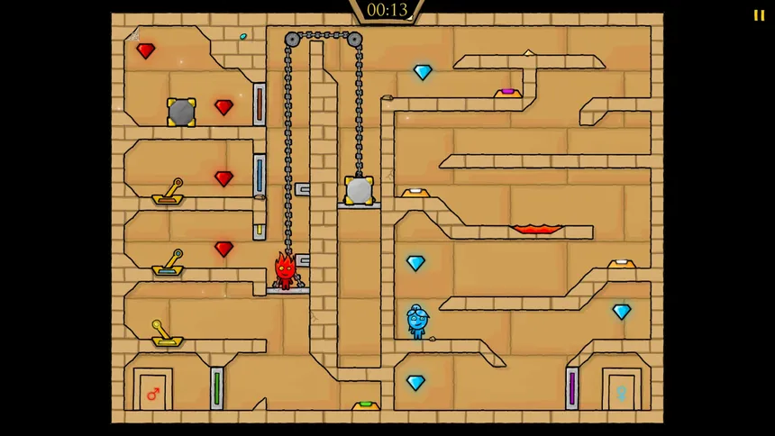 Скриншот 5 к игре Fireboy & Watergirl 2: The Light Temple
