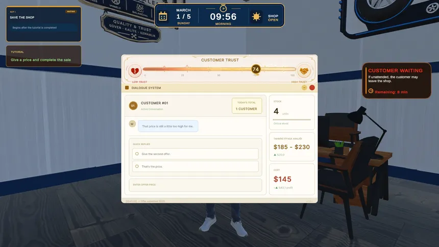 Скриншот 6 к игре Tire Dealer Simulator