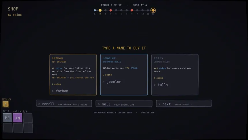 Скриншот 8 к игре Typesmith - A Typing Roguelike