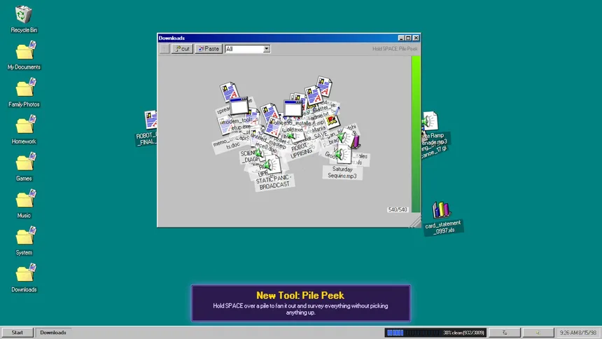 Скриншот 5 к игре DESKTOP CLEANER 98