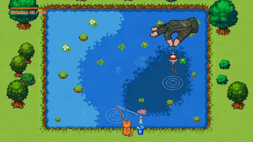 Скриншот 5 к игре Fishing Cat - An Incremental Fishing Game