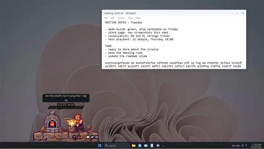 Скриншот 6 к игре My Desktop Dwarf: Taskbar Forge