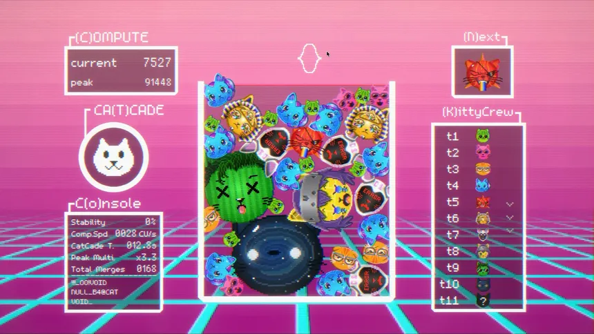 Скриншот 5 к игре CyberKitty: Neon Merge