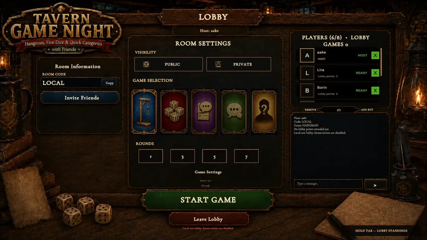 Скриншот 1 к игре Tavern Game Night