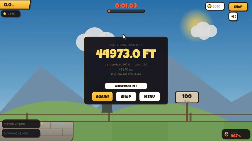 Скриншот 6 к игре Silly Potato — Home-Run Edition