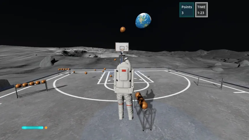 Скриншот 5 к игре Moon Basketball
