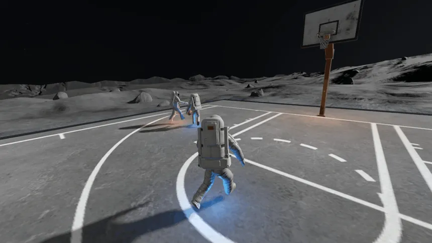 Скриншот 6 к игре Moon Basketball