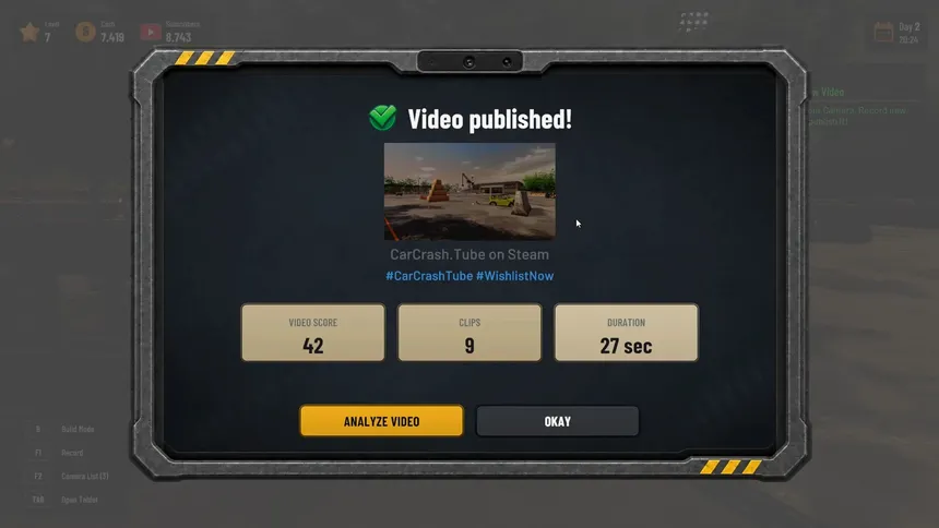 Скриншот 7 к игре CarCrash.Tube: Car Crash Simulator