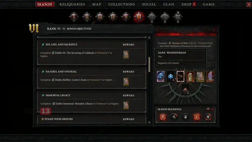 Diablo IV возвращает героев и злодеев прошлого в сезоне инфернального наследия