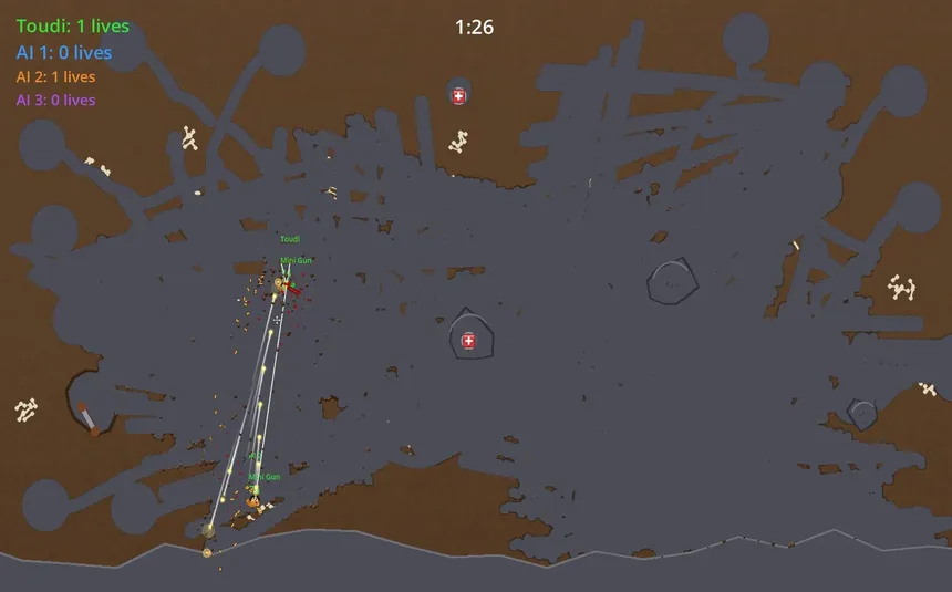 Скриншот 1 к игре TRENCHWORMS