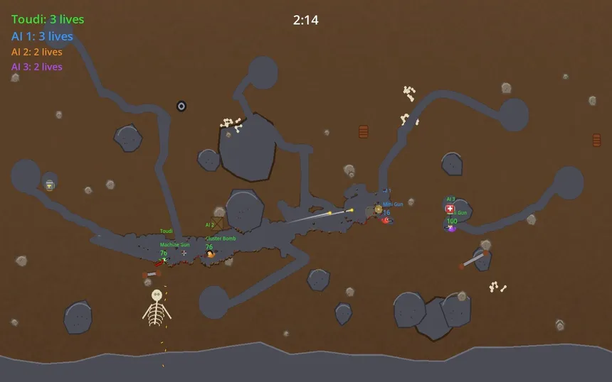 Скриншот 2 к игре TRENCHWORMS