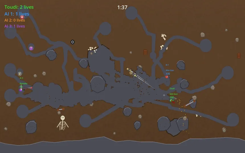 Скриншот 4 к игре TRENCHWORMS