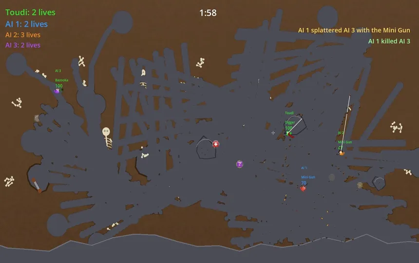 Скриншот 6 к игре TRENCHWORMS