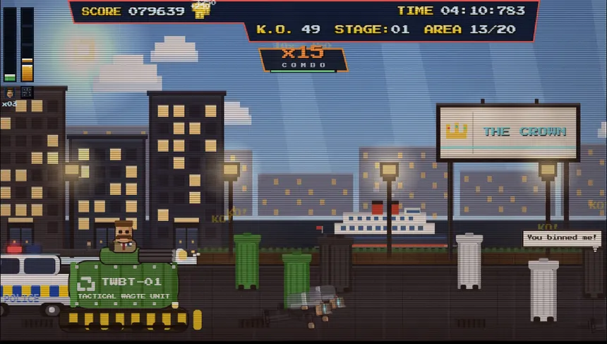 Скриншот 6 к игре Wheelie Bin Bash