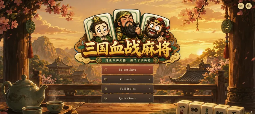 Скриншот 1 к игре Three Kingdoms: Blood Battle Mahjong