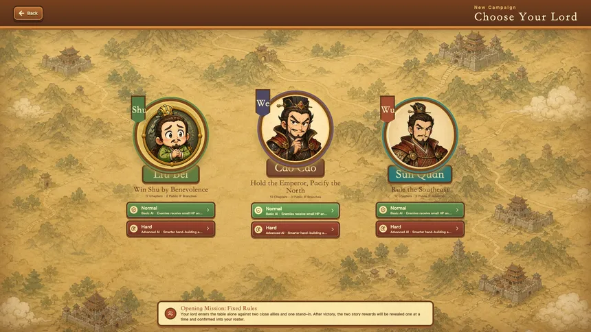 Скриншот 2 к игре Three Kingdoms: Blood Battle Mahjong