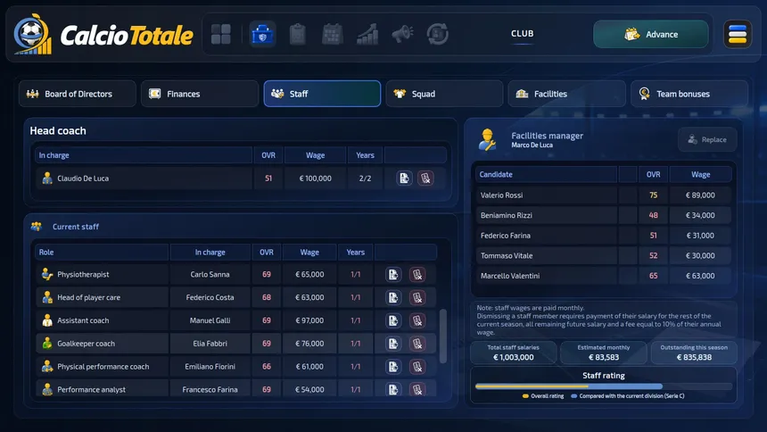 Скриншот 4 к игре Calcio Totale