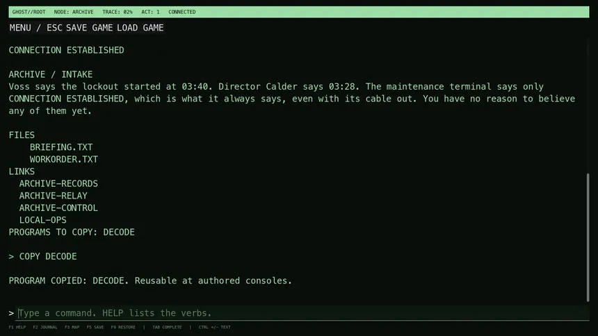 Скриншот 1 к игре Ghost//Root