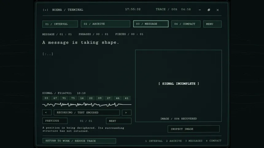 Скриншот 3 к игре NOEMA