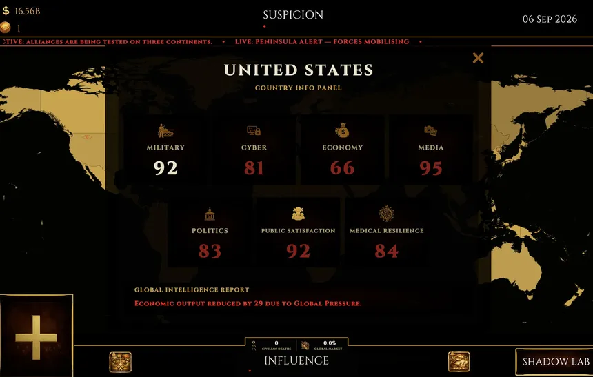 Скриншот 1 к игре Shadow Rulers: World Order