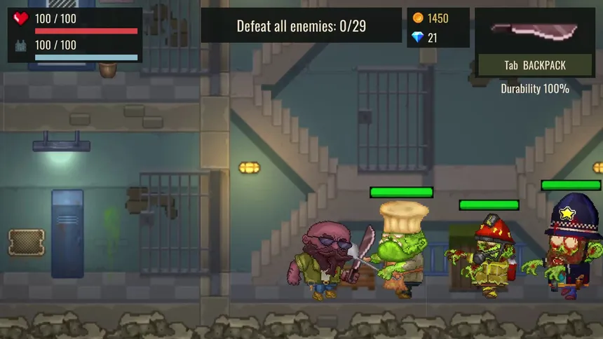 Скриншот 2 к игре Alcatraz: Zombie Outbreak
