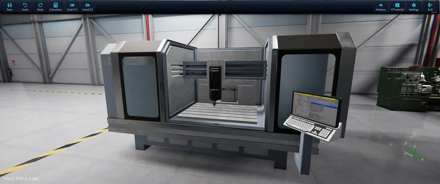 Скриншот 4 к игре Milling Machine Simulator 2: Machine Shop