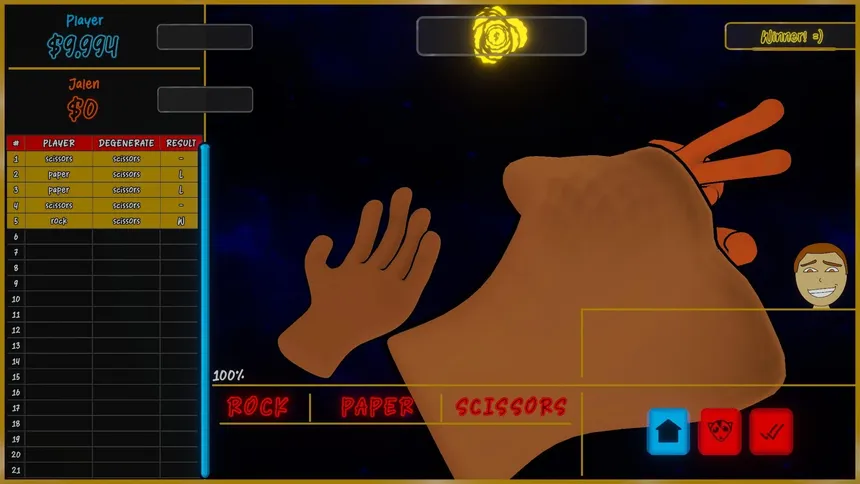 Скриншот 2 к игре Rock Wager Scissors