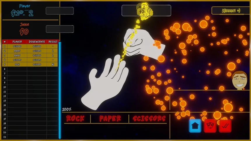 Скриншот 3 к игре Rock Wager Scissors