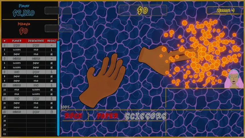 Скриншот 7 к игре Rock Wager Scissors