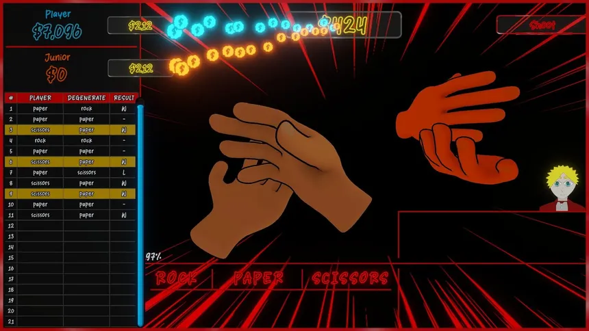 Скриншот 8 к игре Rock Wager Scissors