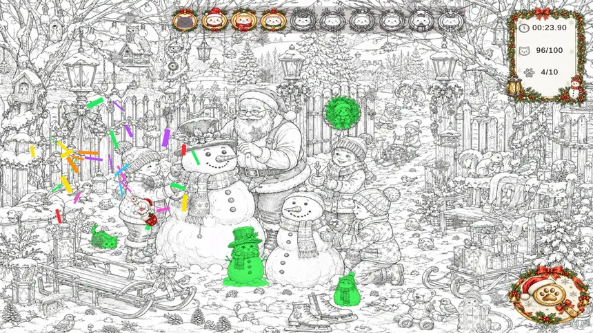 Скриншот 2 к игре Christmas Mystery: 100 Hidden Cats