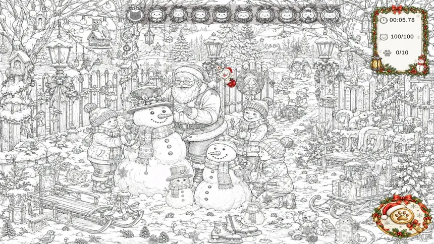 Скриншот 5 к игре Christmas Mystery: 100 Hidden Cats
