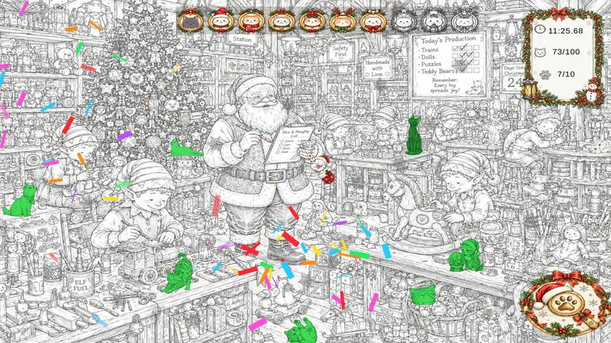 Скриншот 6 к игре Christmas Mystery: 100 Hidden Cats