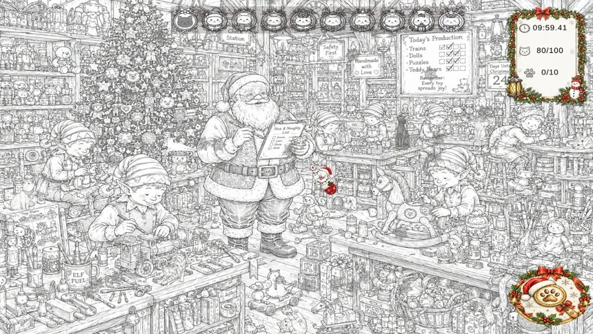 Скриншот 7 к игре Christmas Mystery: 100 Hidden Cats