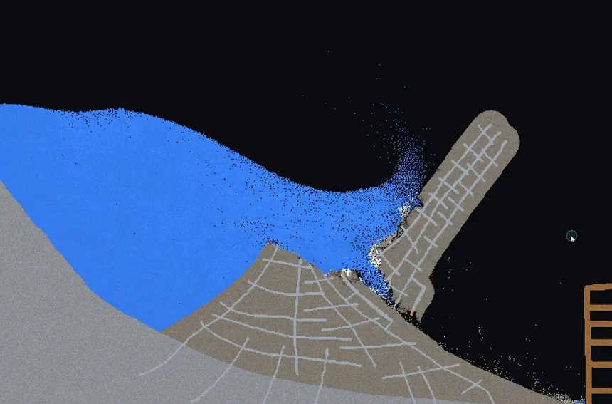 Скриншот 1 к игре Spike's Particle Sandbox