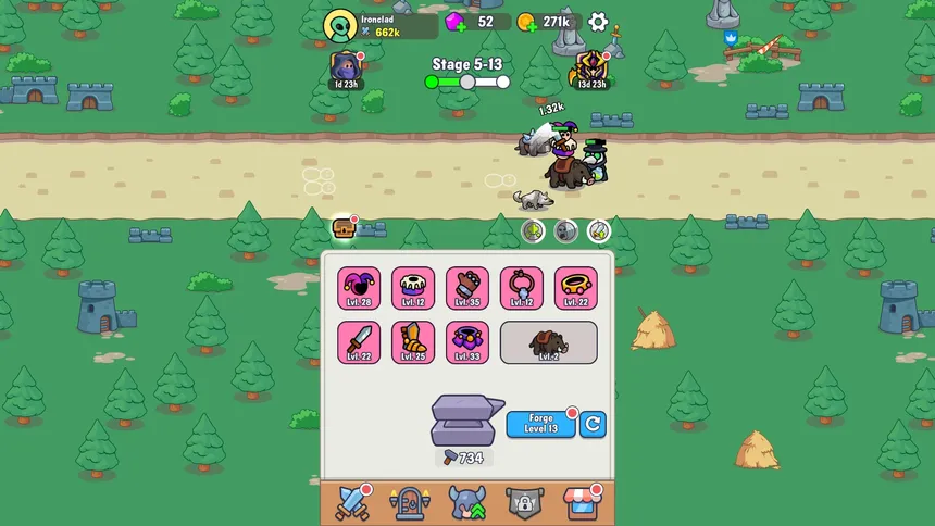 Скриншот 6 к игре Battle Forger: Idle Blacksmith RPG