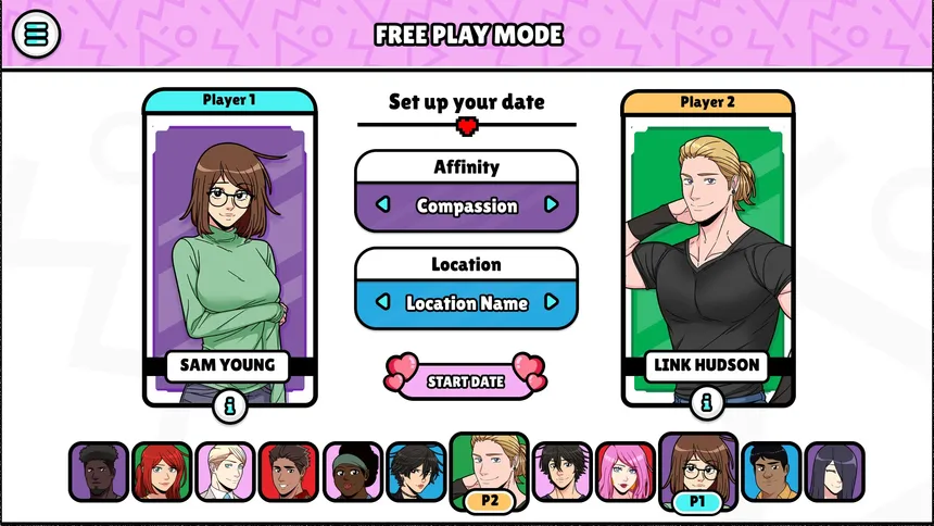 Скриншот 1 к игре EVERDATE: The Let's Play Dating Game