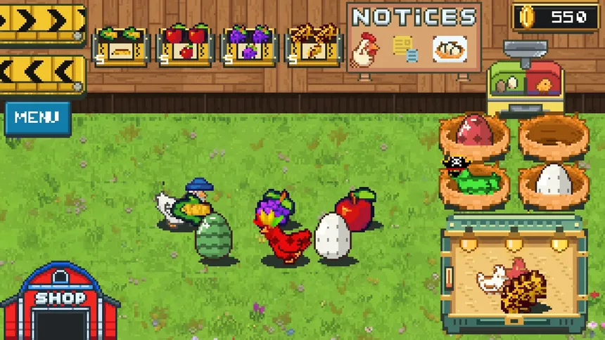 Скриншот 2 к игре Rainbow Chickens